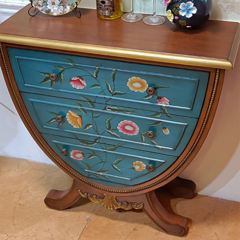 American Traditional Dresser Solid Wood Storage Chest with 3 Drawers