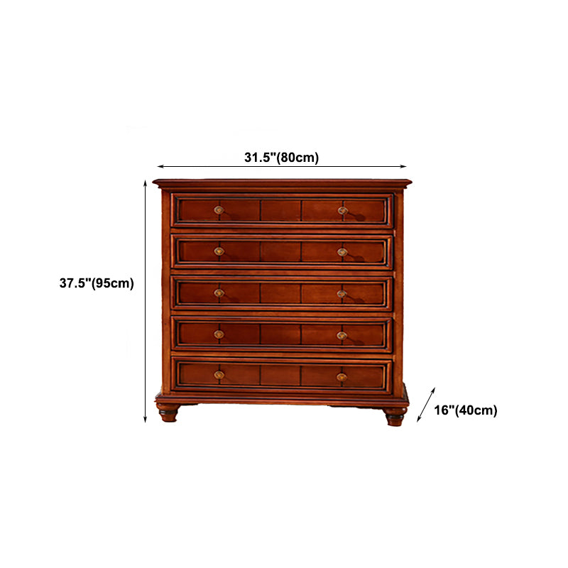 Glam Dresser Solid Wood Storage Chest Dresser with 3/4/5 Drawers