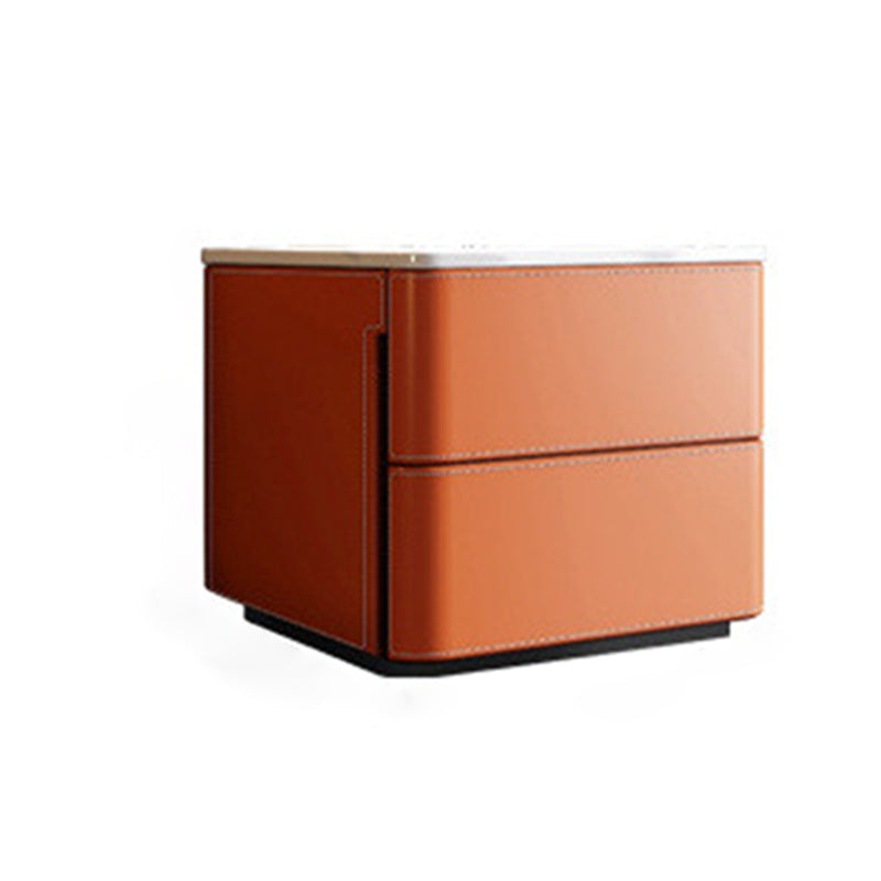 Contemporary Vertical Chest Bedroom Stone Storage Chest with Drawers