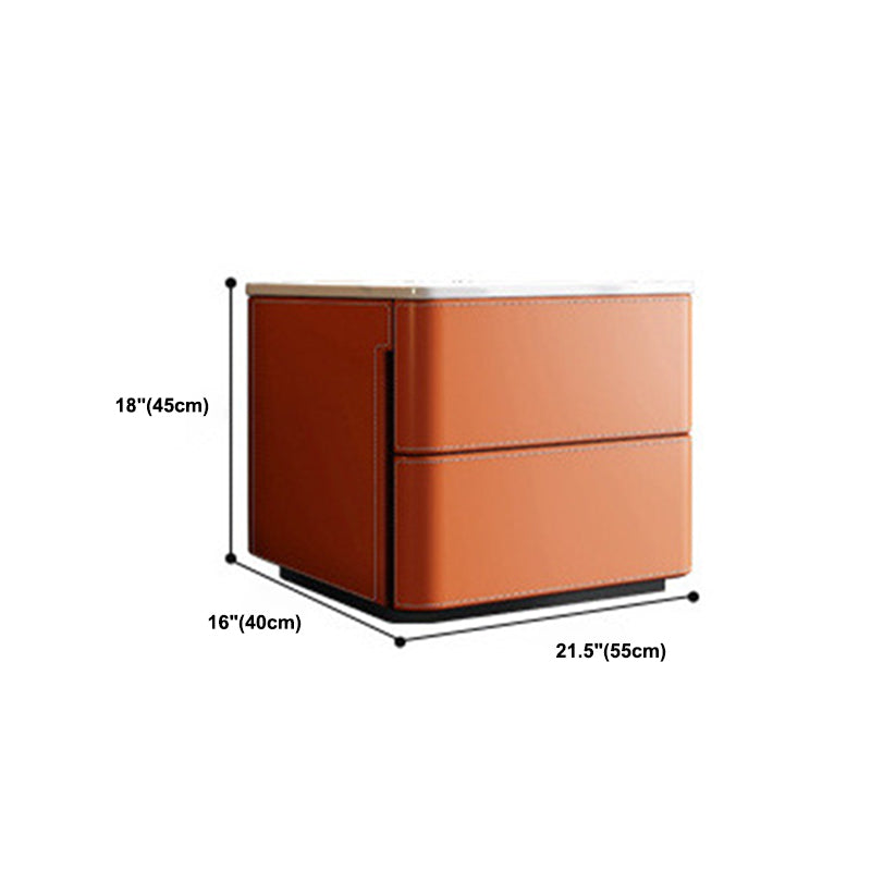 Contemporary Vertical Chest Bedroom Stone Storage Chest with Drawers