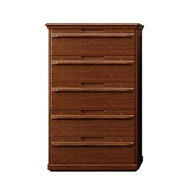 16.9" W Vertical Lingerie Chest Bedroom Solid Wood Storage Chest with Drawers