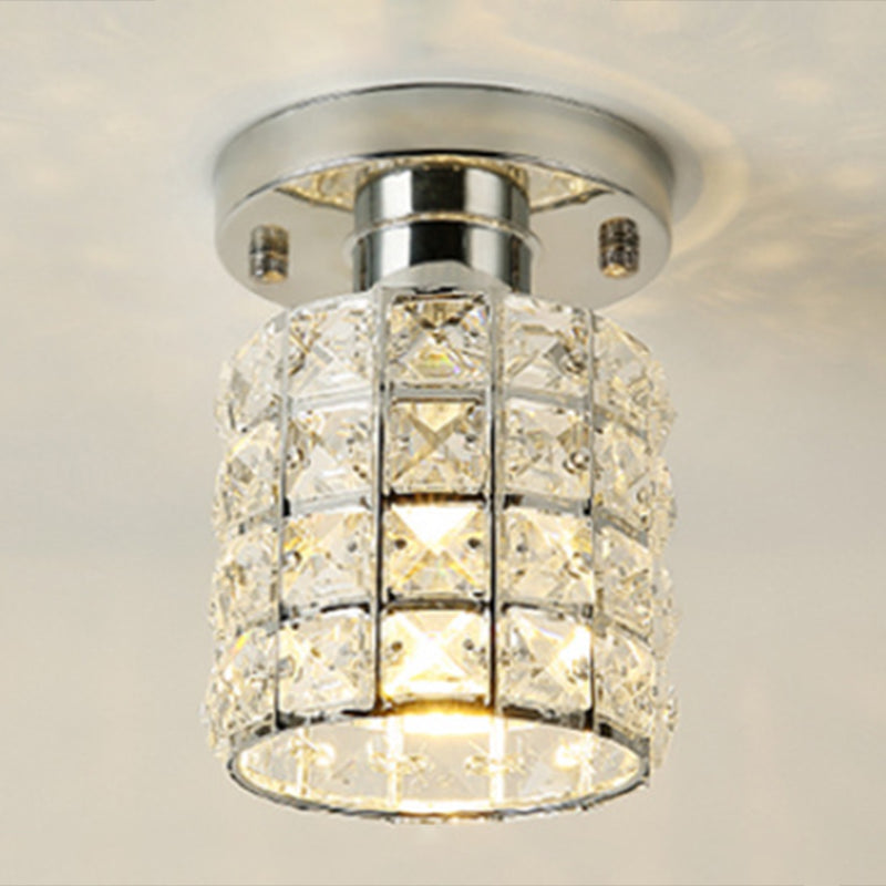 Creative Ceiling Lamp Nordic Crystal Flush Mount Light Fixture for Bedroom