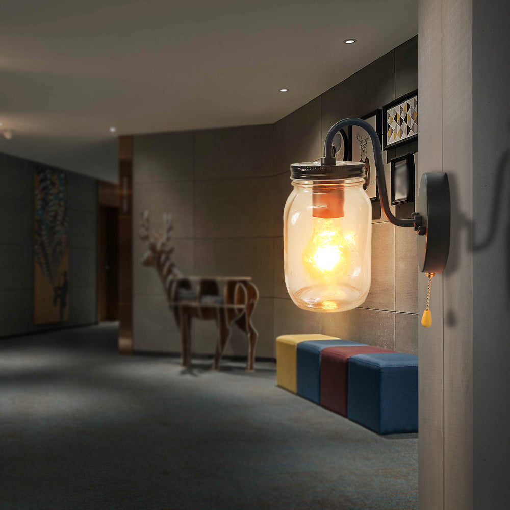 Industrial Wall Light Fixture Glass Shade Light Sconce Lighting Fixture Fixture