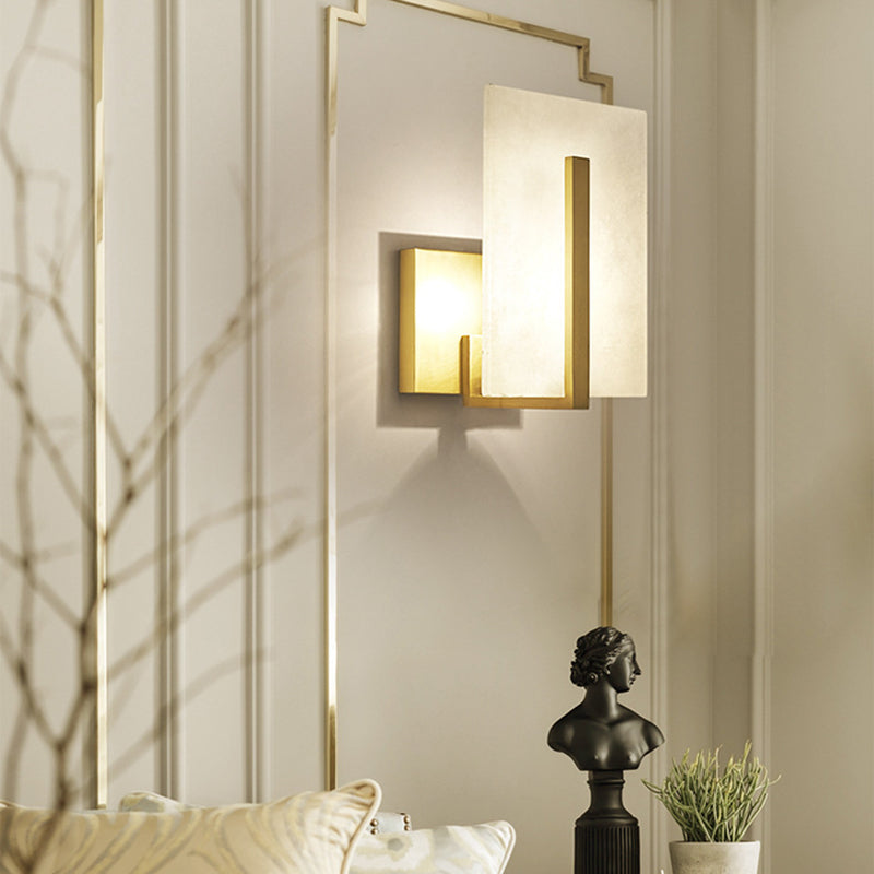 Minimalist Wall Sconce Lighting Marble Wall Lighting Fixtures for Living Room