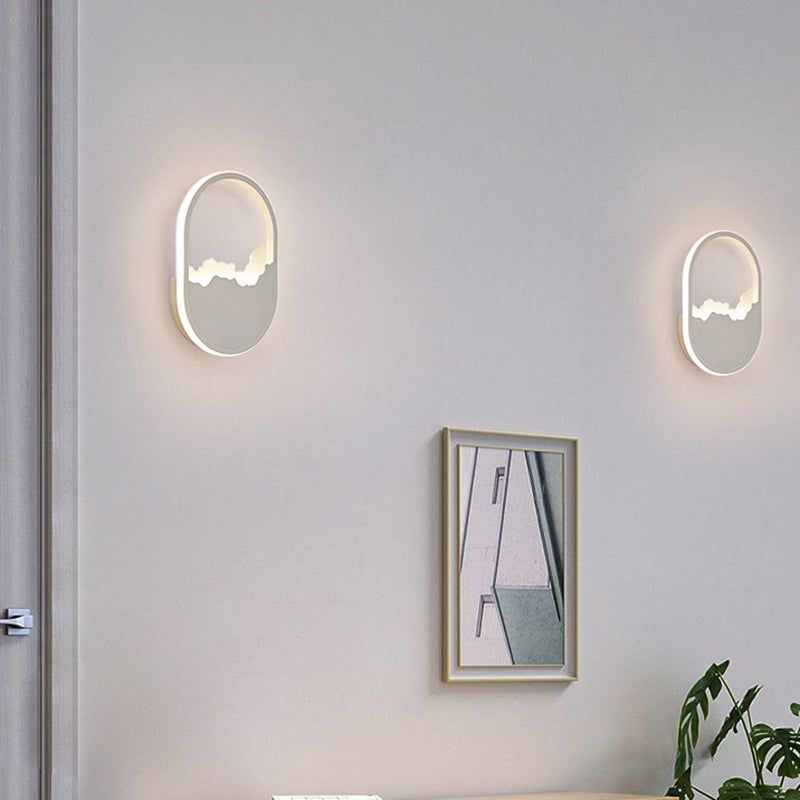 Modern Wall Mount Lighting Minimalist Metallic LED Hallway Surface Wall Sconce