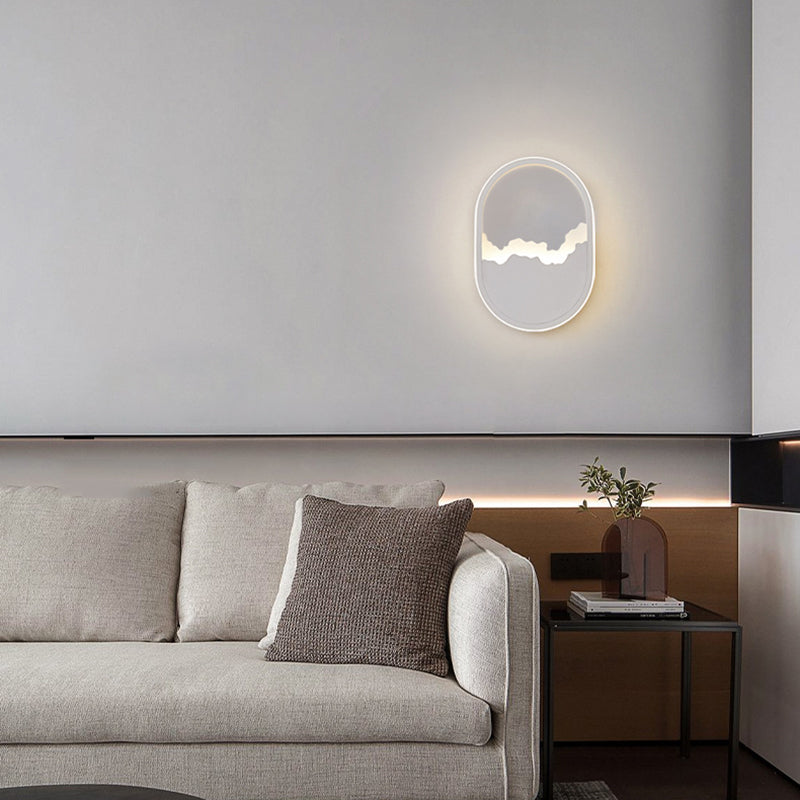 Modern Wall Mount Lighting Minimalist Metallic LED Hallway Surface Wall Sconce