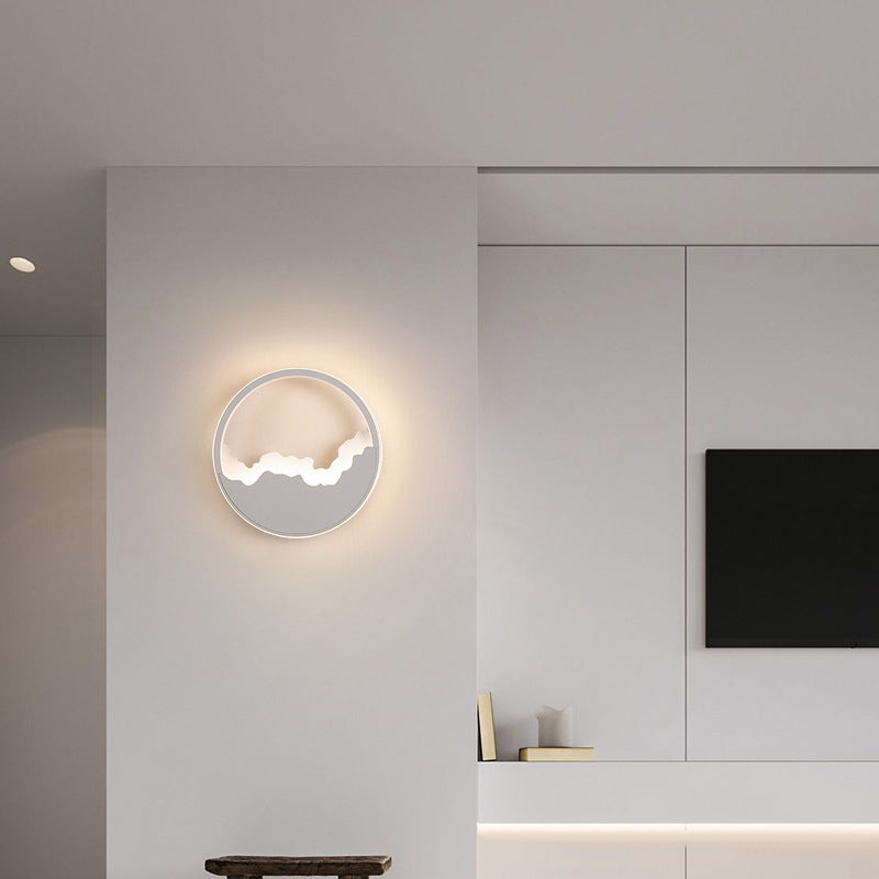 Modern Wall Mount Lighting Minimalist Metallic LED Hallway Surface Wall Sconce