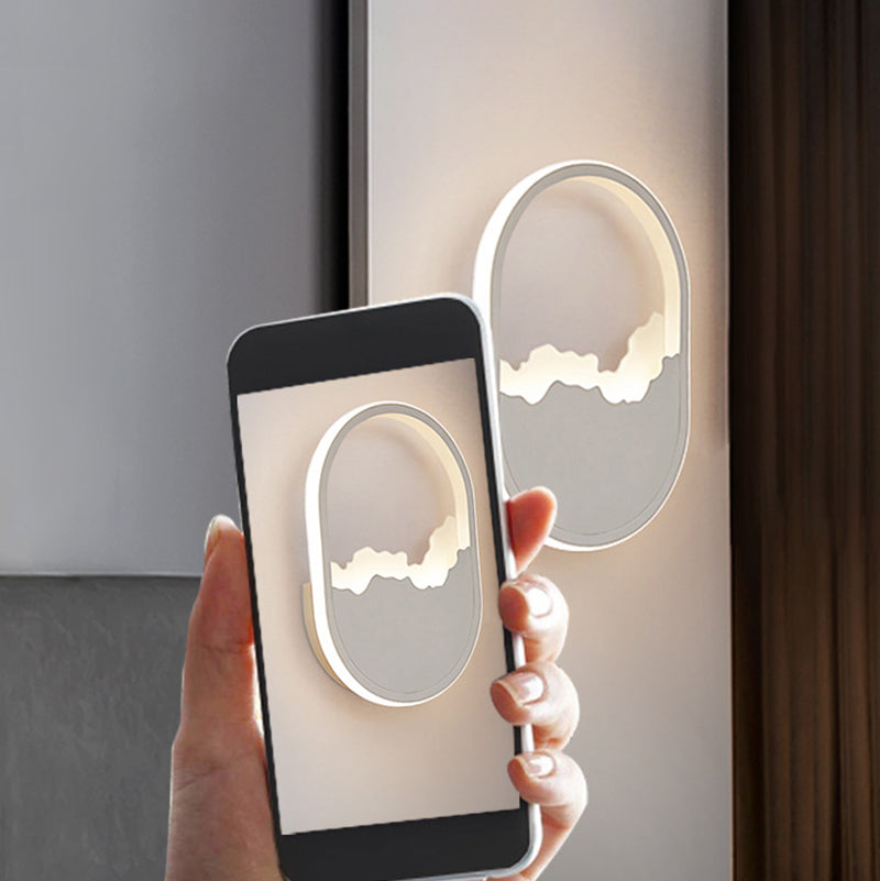 Modern Wall Mount Lighting Minimalist Metallic LED Hallway Surface Wall Sconce