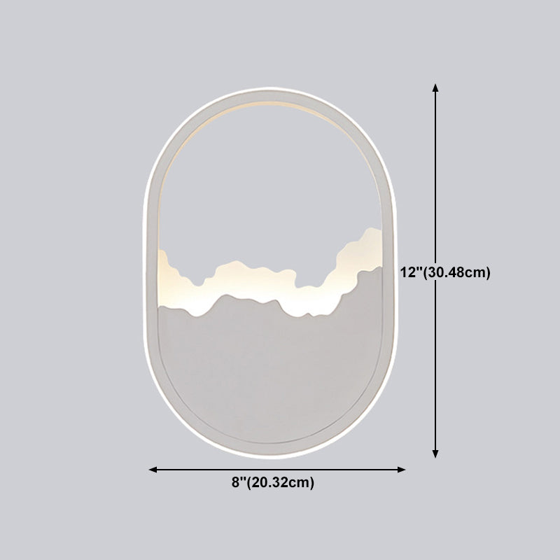 Modern Wall Mount Lighting Minimalist Metallic LED Hallway Surface Wall Sconce