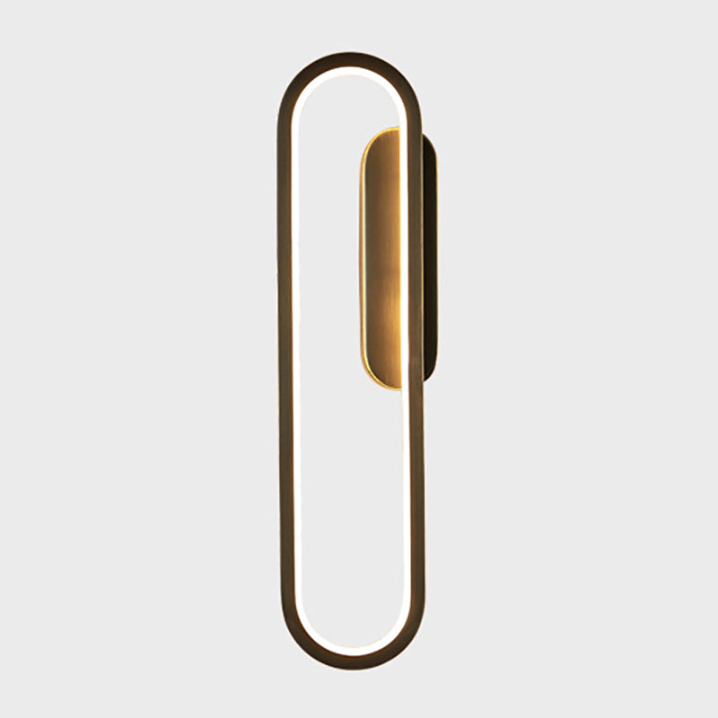 Contemporary Linear Wall Mount Lighting Fixture Minimalist LED Wall Sconce