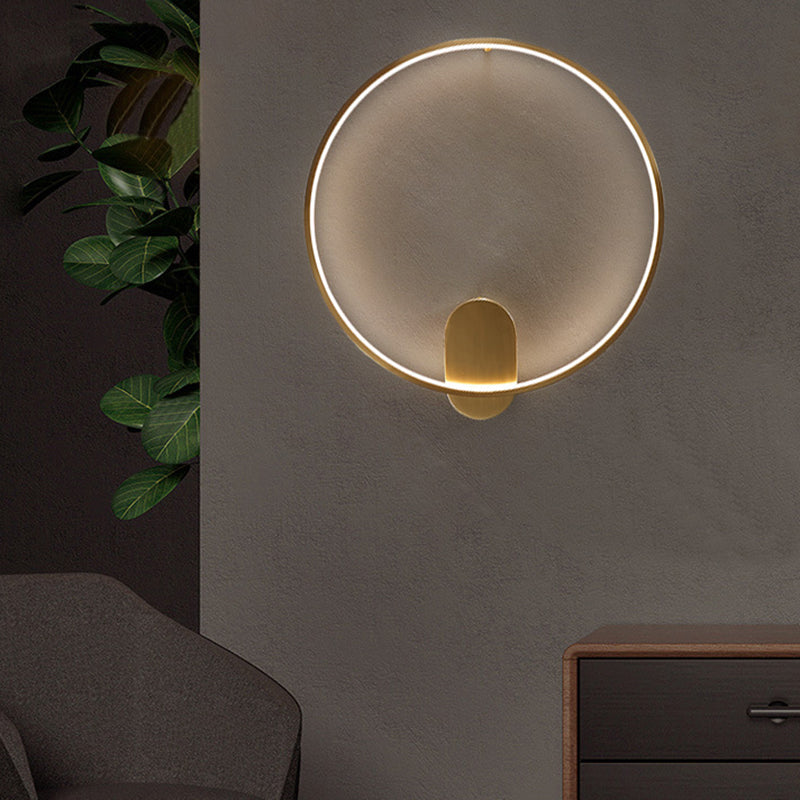 Modern Geometric Linear Wall Mount Lighting Minimalist Metallic LED Wall Sconce