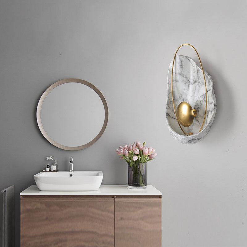 Modern Wall Lamp Nordic Style Resin Wall Mount Lighting for Sitting Room