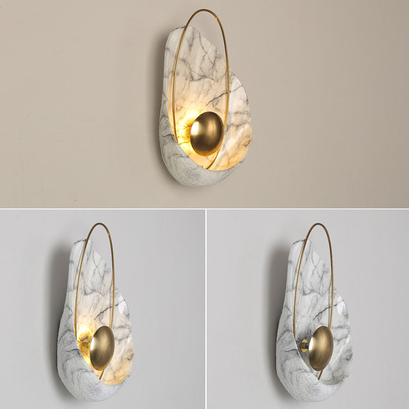 Modern Wall Lamp Nordic Style Resin Wall Mount Lighting for Sitting Room