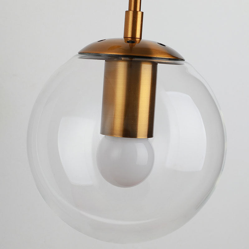 Modern Wall Lamp Household Wall Mount Lighting in Glass Ball Shade for Sitting Room