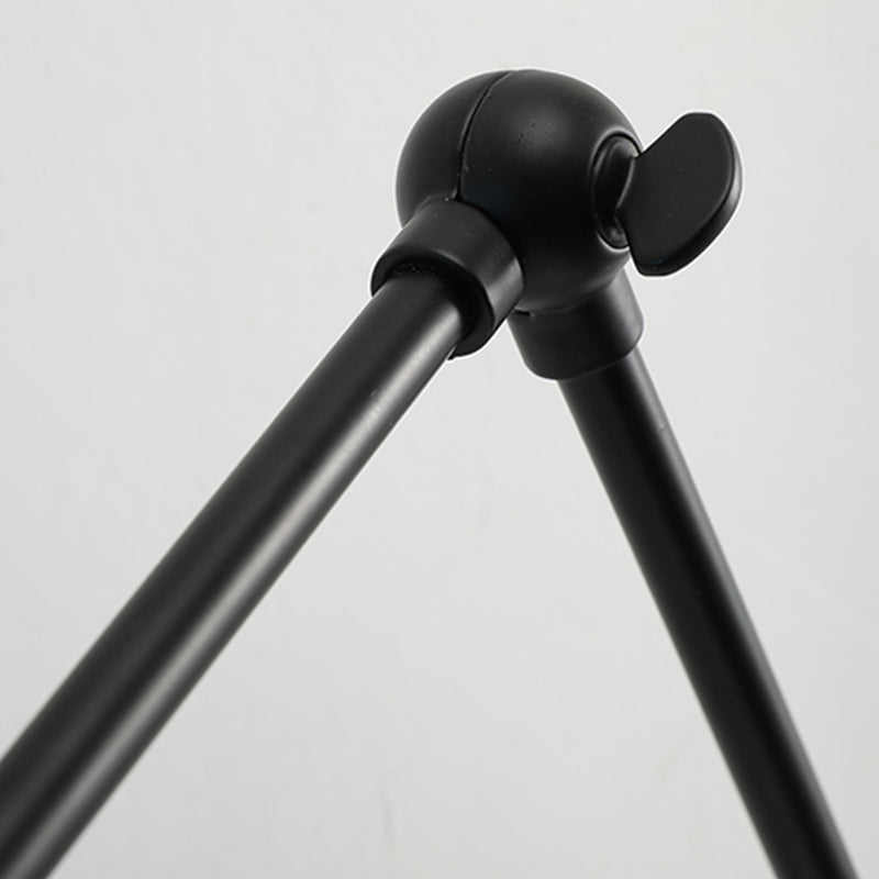 Black Metal Shade Wall Light Nordic 2 Lights Adjustable Wall Sconce for Living Room