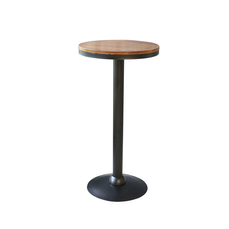 Solid Wood Pub Table Round Bar Height Modern Bar Table for Indoor