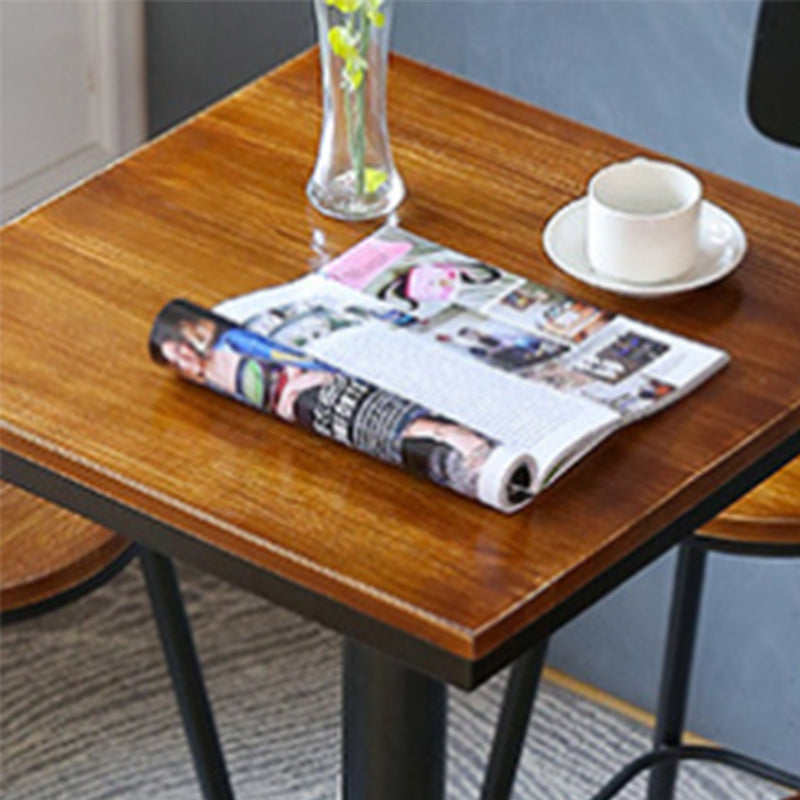 Solid Wood Pub Table Round Bar Height Modern Bar Table for Indoor