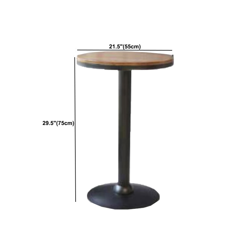 Solid Wood Pub Table Round Bar Height Modern Bar Table for Indoor