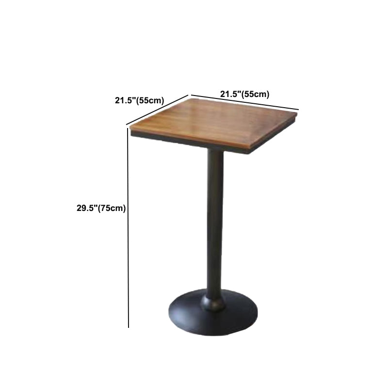 Solid Wood Pub Table Round Bar Height Modern Bar Table for Indoor