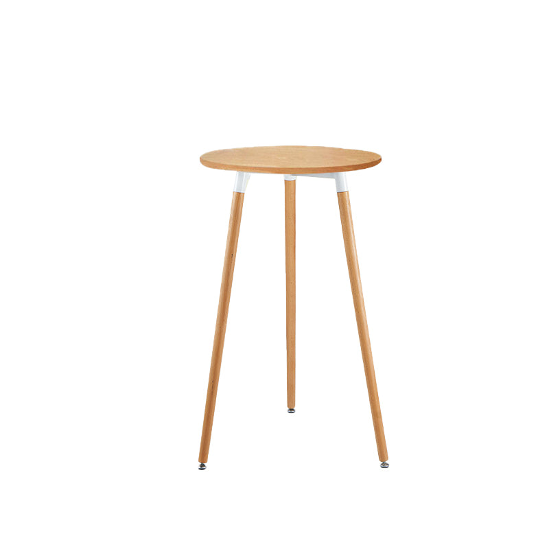 Modern Bistro Bar Table Fixed Bistro Bar Height Cocktail Table with Legs