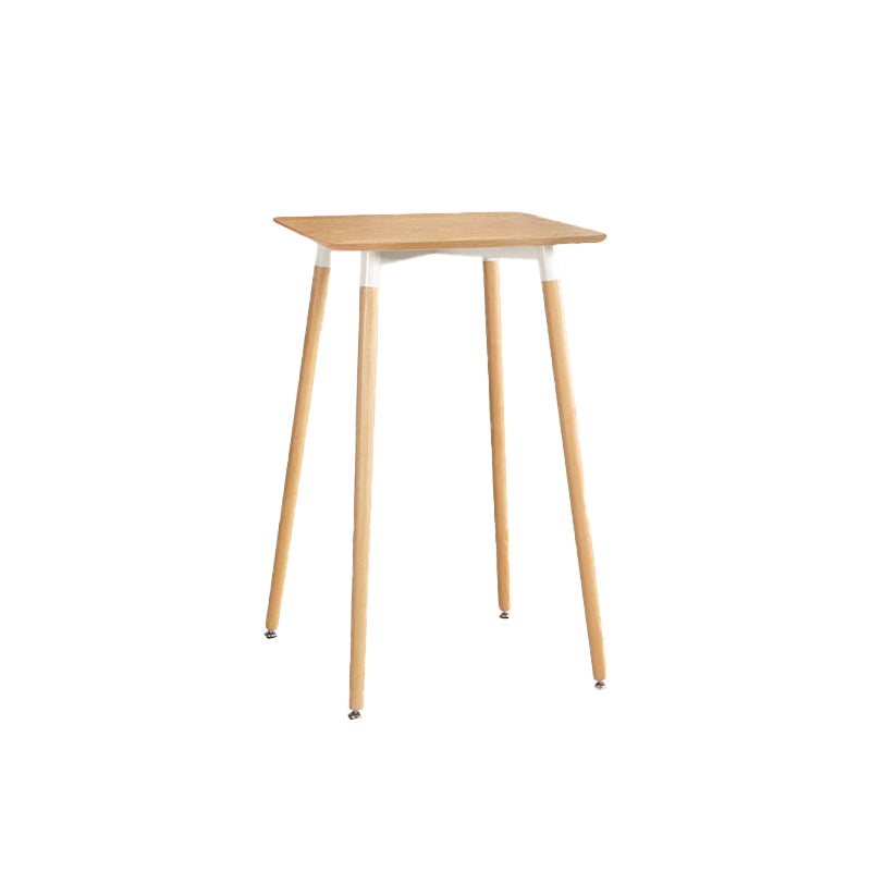 Modern Bistro Bar Table Fixed Bistro Bar Height Cocktail Table with Legs