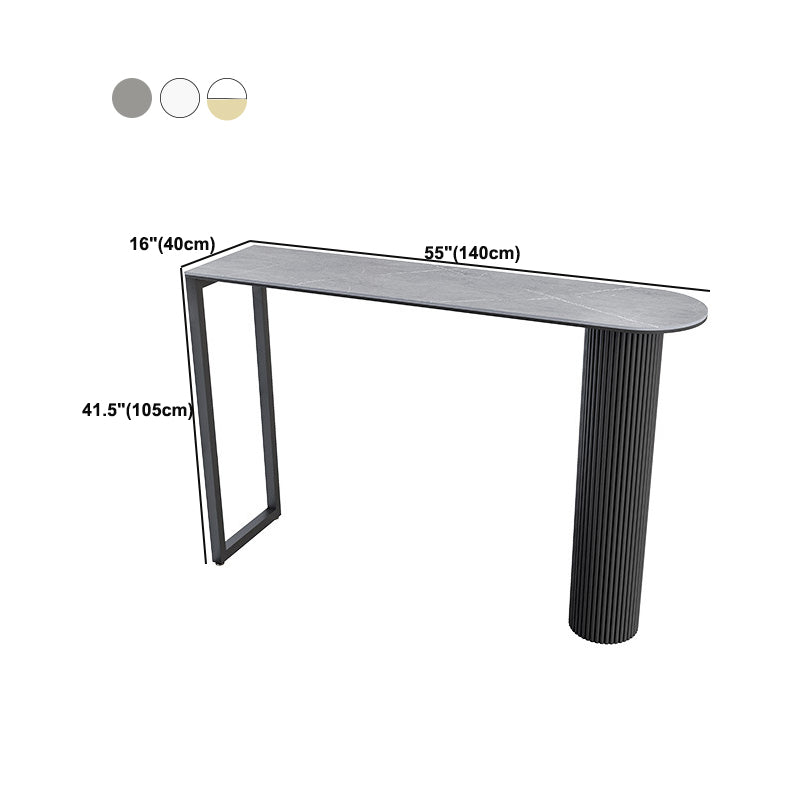 Modern Style Stone Bar Table Bar Double pedestal Bar Desk for Indoor