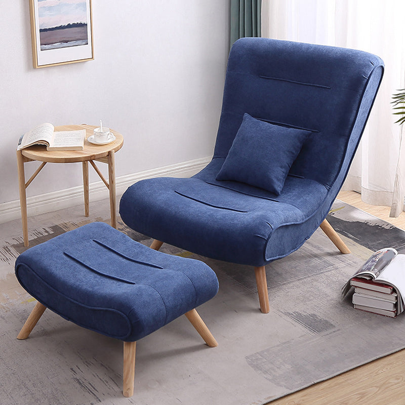 Modern Cushions Rocker Chair Solid Wood Frame Spindle Rocker Chair with Ottoman