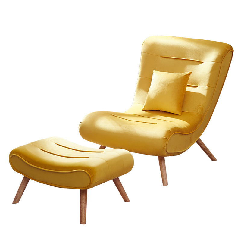 Modern Cushions Rocker Chair Solid Wood Frame Spindle Rocker Chair with Ottoman