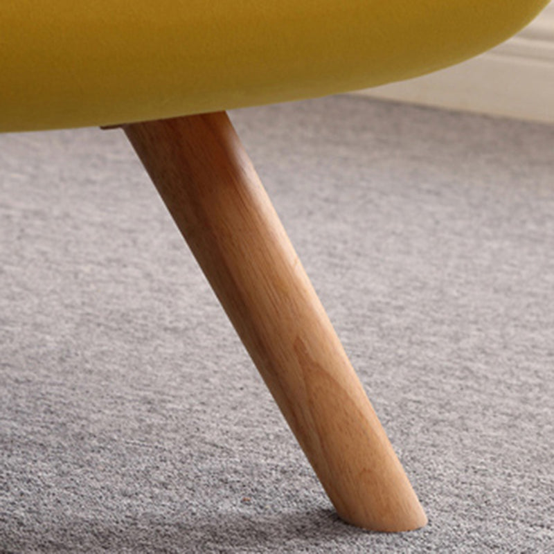 Modern Cushions Rocker Chair Solid Wood Frame Spindle Rocker Chair with Ottoman