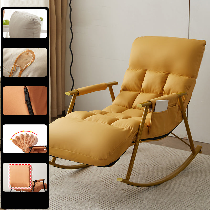 Single Sofa Rocking Chair Indoor Modern Simple Style Rocking
