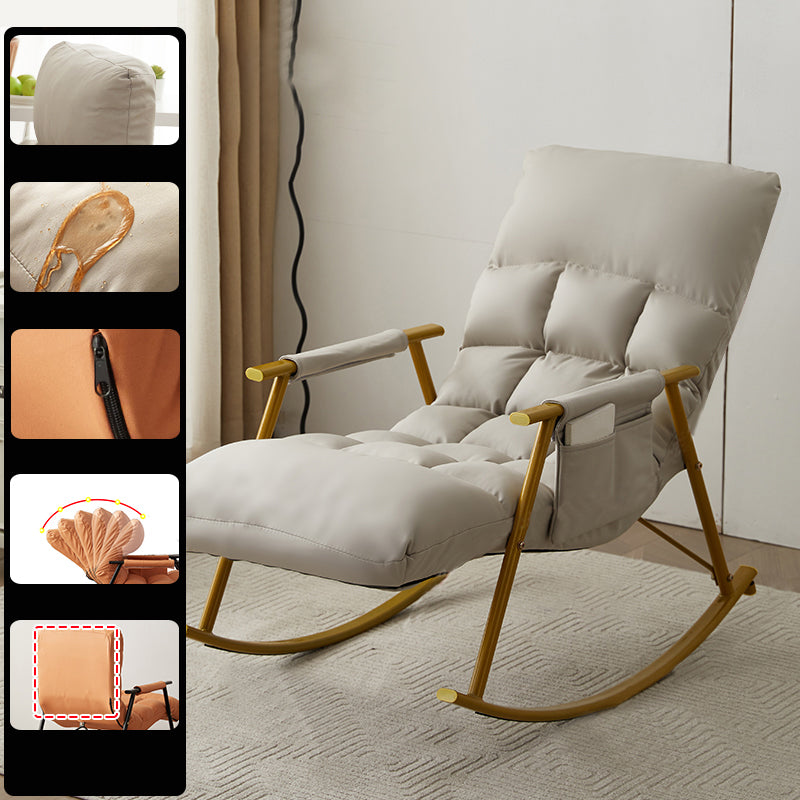 Single Sofa Rocking Chair Indoor Modern Simple Style Rocking