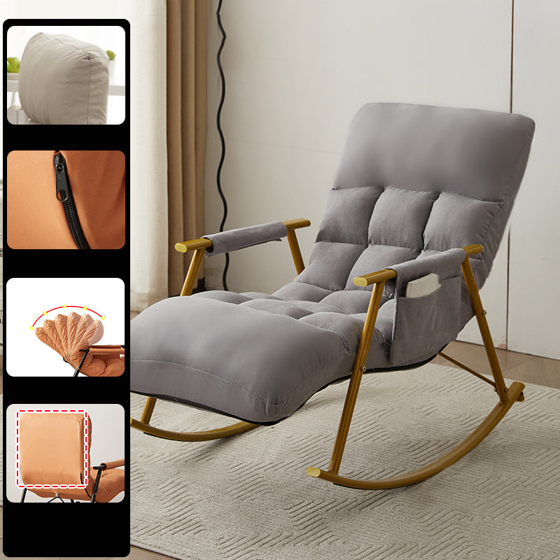 Single Sofa Rocking Chair Indoor Modern Simple Style Rocking