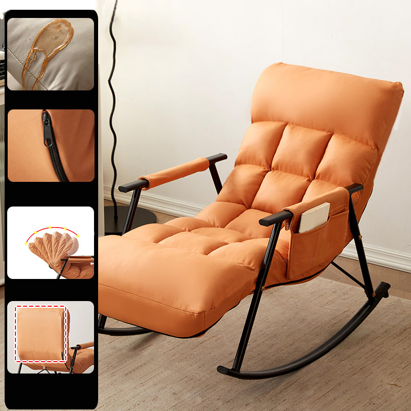 Single Sofa Rocking Chair Indoor Modern Simple Style Rocking