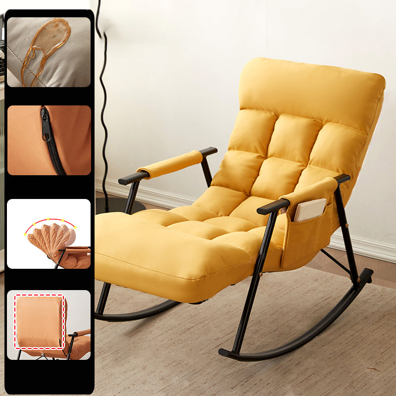Single Sofa Rocking Chair Indoor Modern Simple Style Rocking