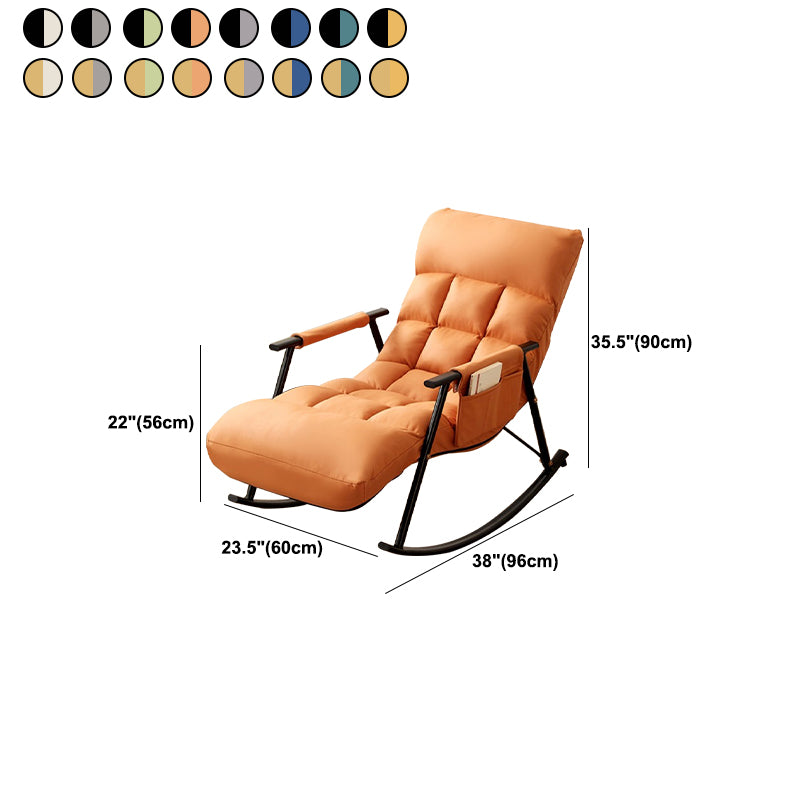 Single Sofa Rocking Chair Indoor Modern Simple Style Rocking