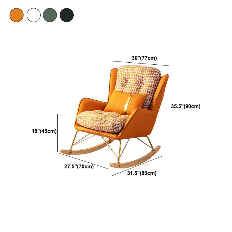 Bedroom Simple Leisure Lazy Sofa Chair Modern Style Single Rocker Chair