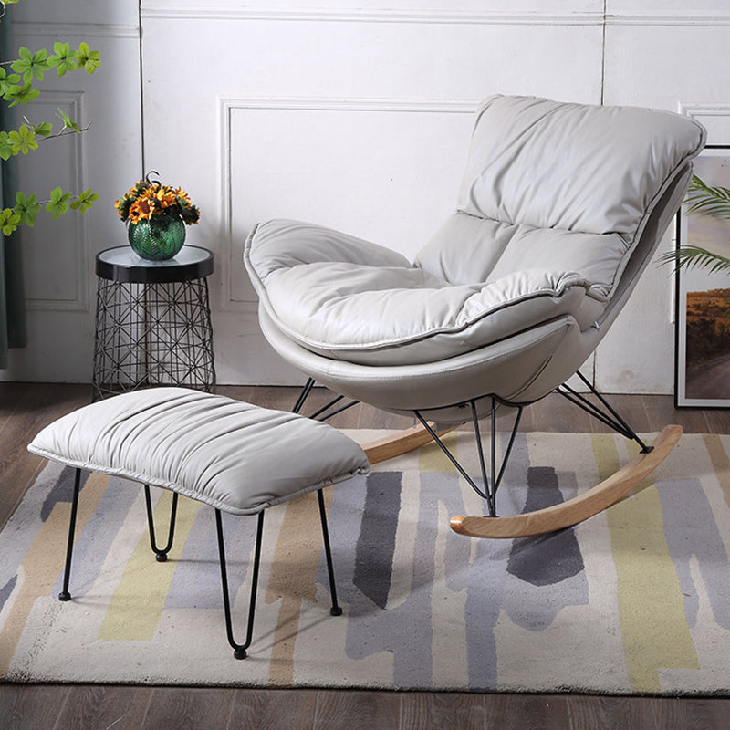 Modern Style Single Rocking Chair Indoor Lazy Sofa Rocking Chair for Living