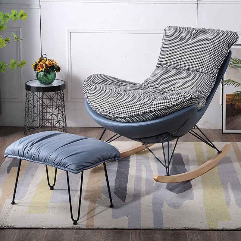 Modern Style Single Rocking Chair Indoor Lazy Sofa Rocking Chair for Living