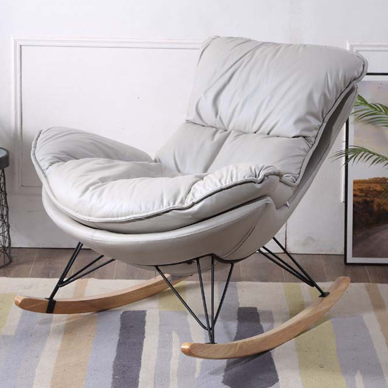 Modern Style Single Rocking Chair Indoor Lazy Sofa Rocking Chair for Living
