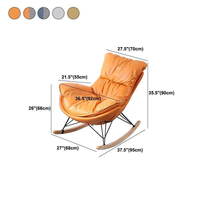 Modern Style Single Rocking Chair Indoor Lazy Sofa Rocking Chair for Living