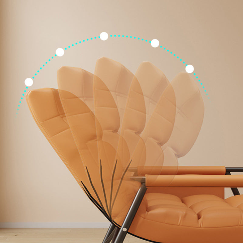 Modern Cushions Rocker Chair Metal Frame Spindle Rocker Chair for Living Room