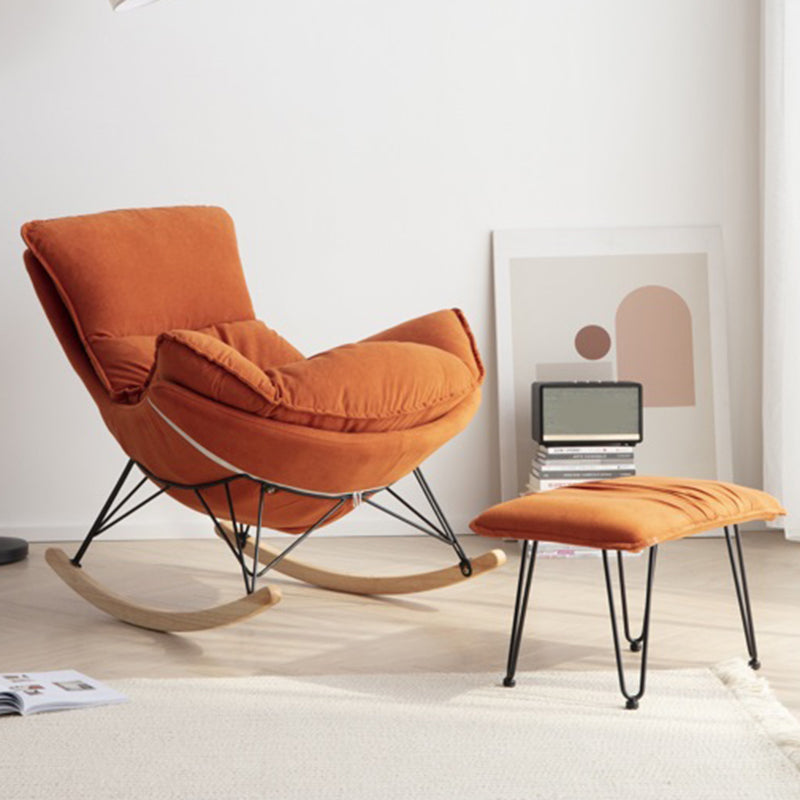 Contemporary Simple Style Rocking Chair Single Indoor Sofa Rocking Chair for Break