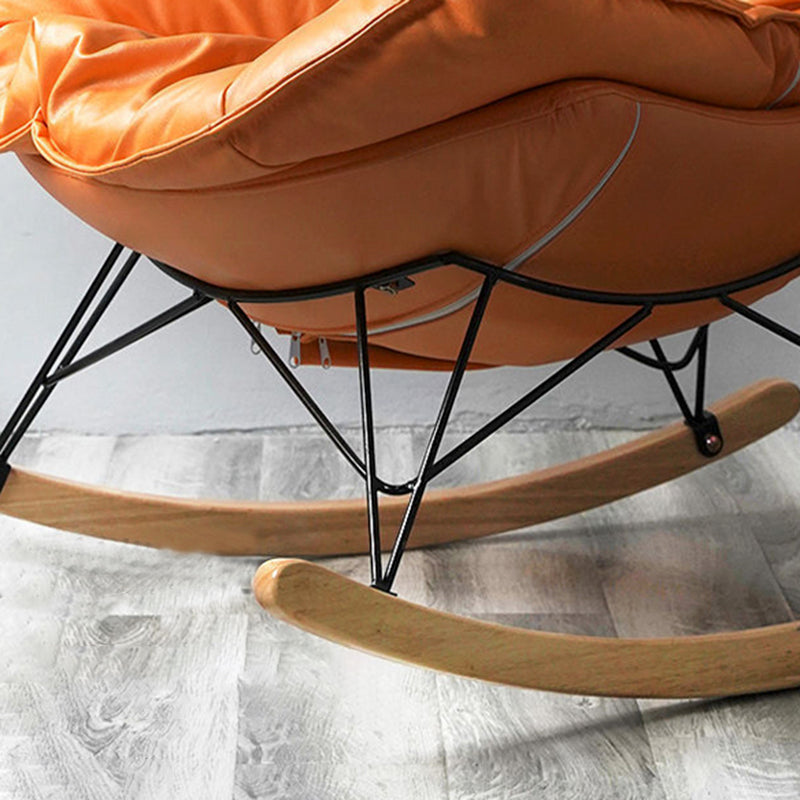 Contemporary Simple Style Rocking Chair Single Indoor Sofa Rocking Chair for Break