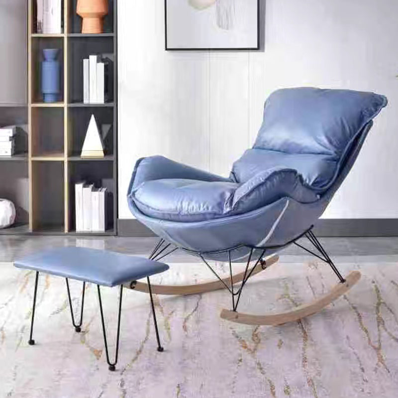 Contemporary Simple Style Rocking Chair Single Indoor Sofa Rocking Chair for Break