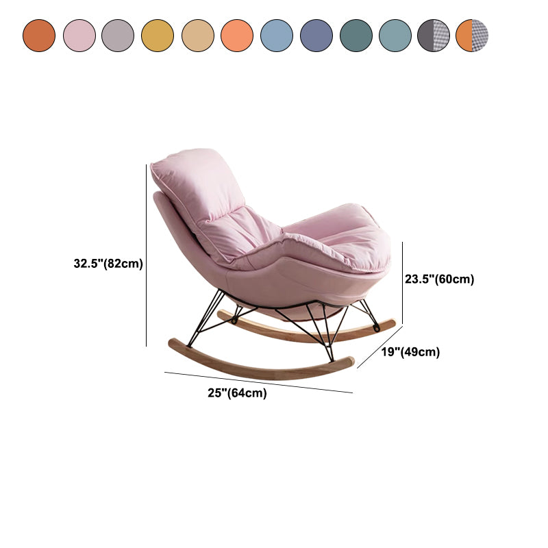 Contemporary Simple Style Rocking Chair Single Indoor Sofa Rocking Chair for Break