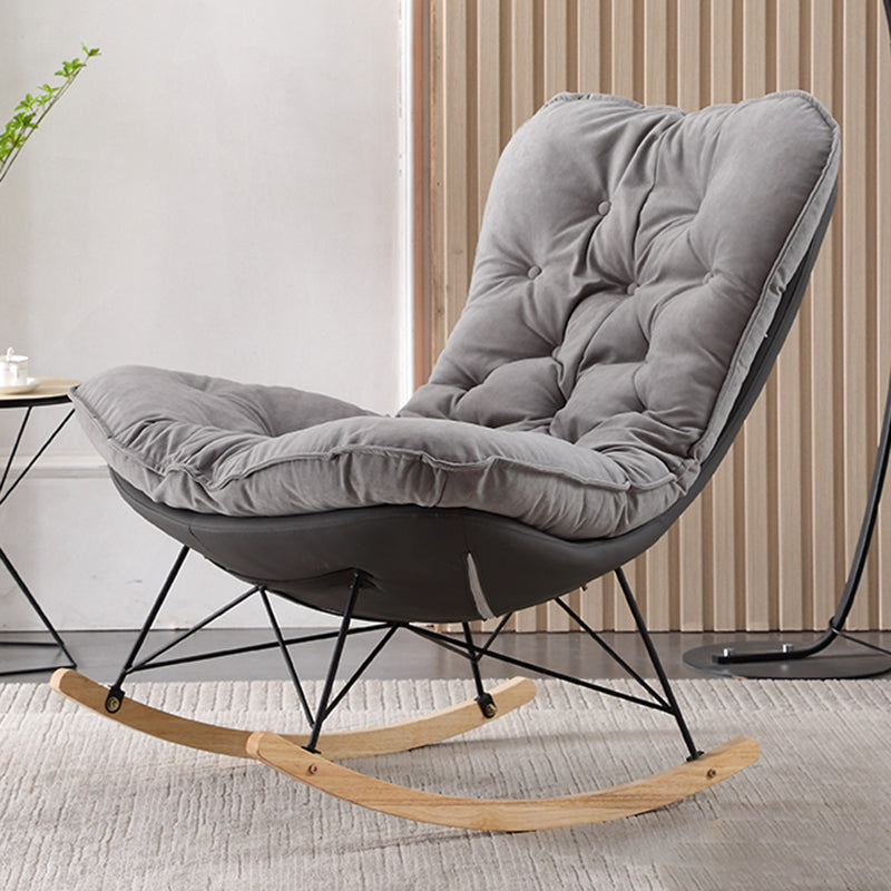 Modern Single Rocker Chair Waterproof Simple Chair for Bedroom and Living Room