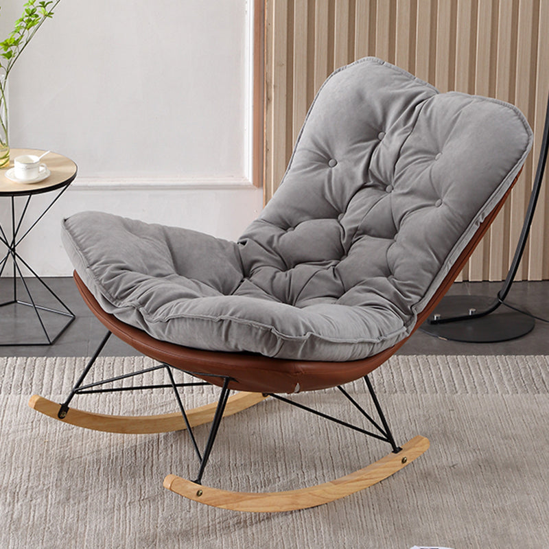 Modern Single Rocker Chair Waterproof Simple Chair for Bedroom and Living Room