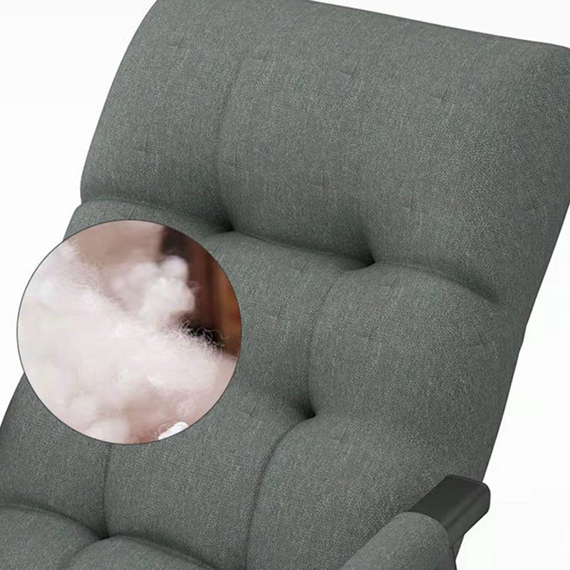 Tufted Cushions Rocker Chair Whole Colored Fabric Modern Rocker Chair in Living Room