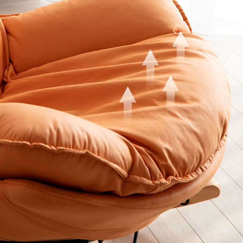 Modern Cushions Rocker Chair Metal Frame Spindle Rocker Chair with Ottoman