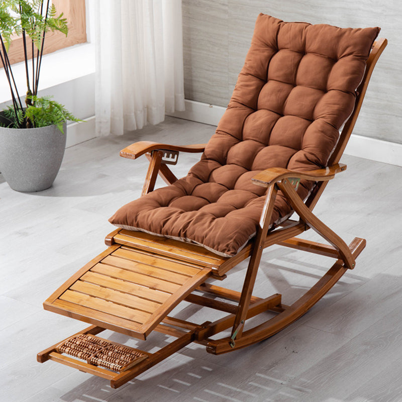 Antique Bamboo Recliner Chair Folding Recliner Chair with Cushion